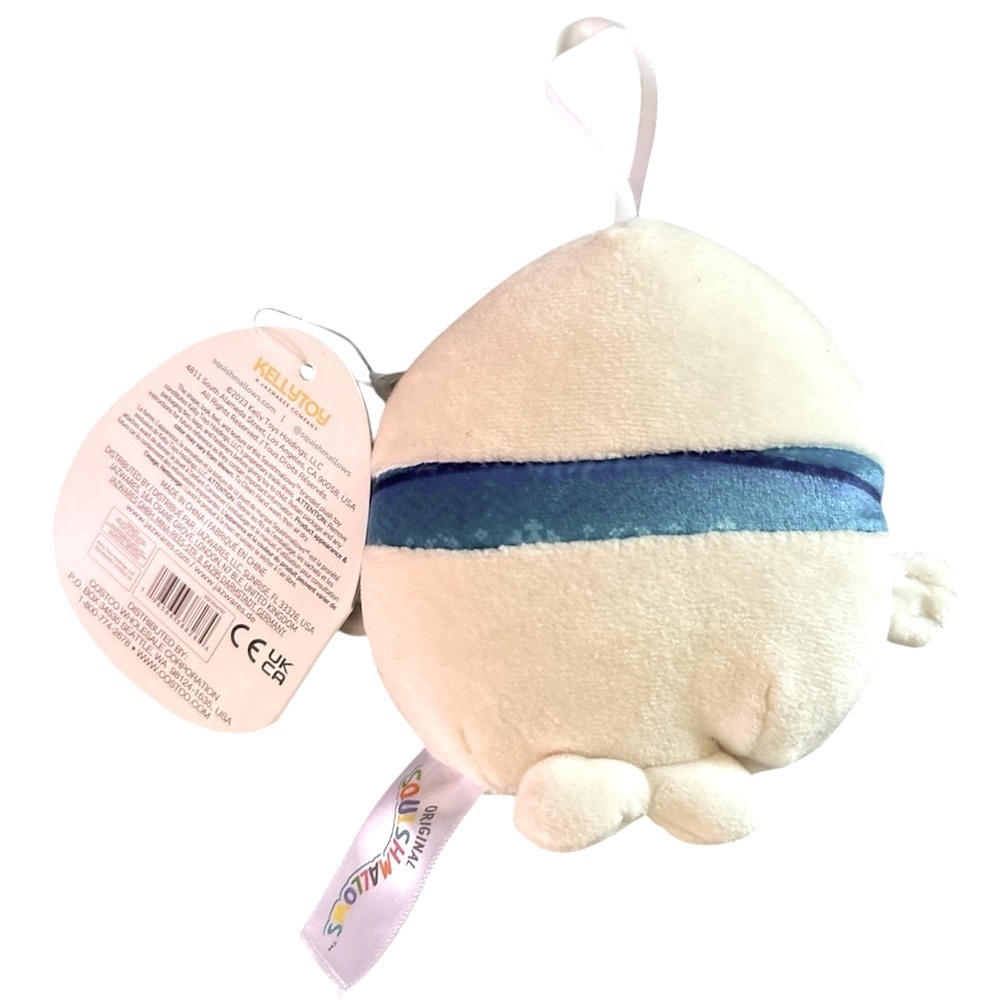 Squishmallows Lucille Seal Plush 4 Inch White Blue Scarf - Picture 2 of 4